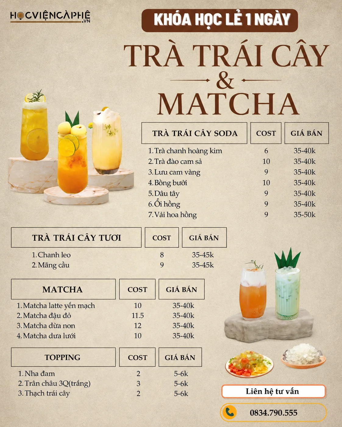 Trà Trái Cây & Matcha